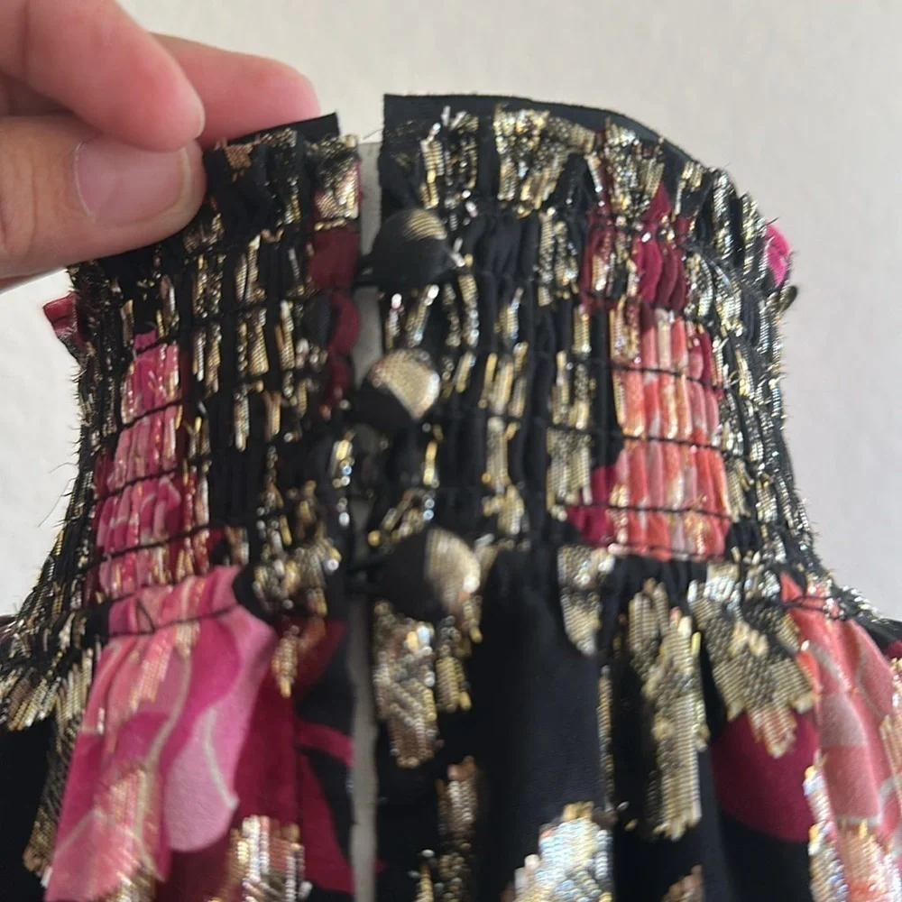 NWOT Kate spade Rose Garden Smocked Shift Dress
